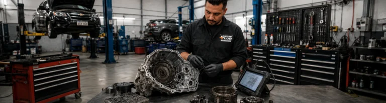 Reparo de câmbio automático em BH sendo realizado por técnico especializado da Oficina Megap Lub Title: Reparo de câmbio automático em BH — Megap Lub